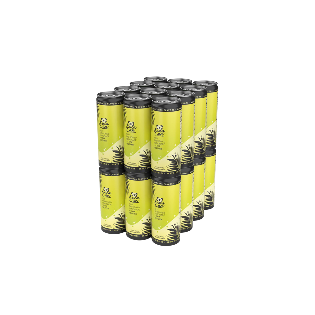 Kula Can Old Fashioned Lemonade Kava Drink - 12oz Can - 24-Pack